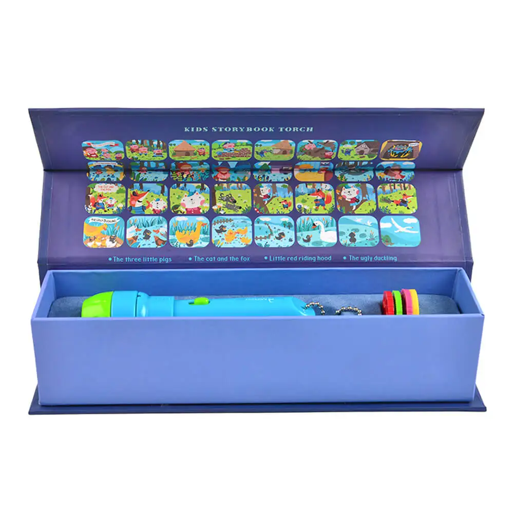 
Children Projector Luminous Toy Baby Flashlight With Button Batteries 