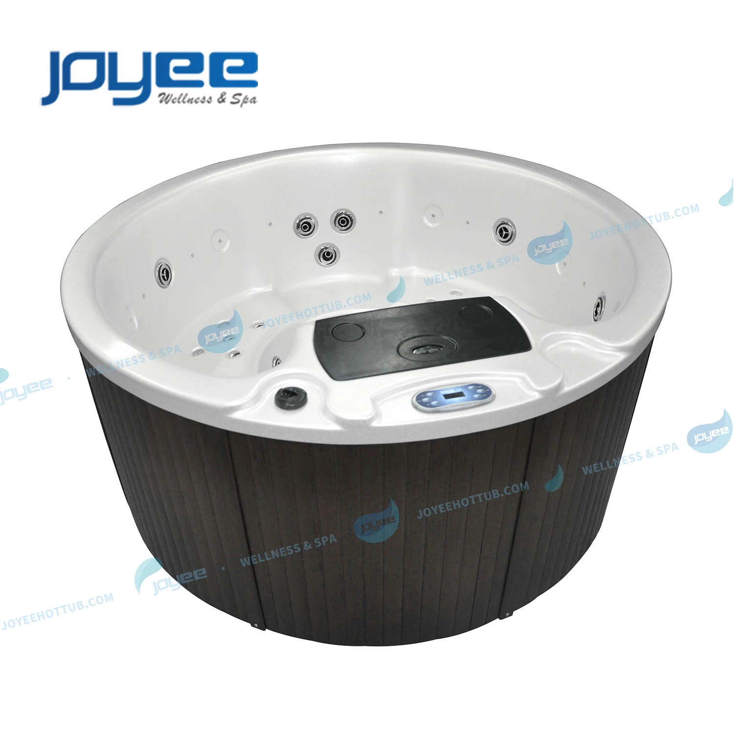 JOYEE Cheap hydrotherapy 5 Person Outdoor Whirlpool Hot Tube round underground hotel backyard Massage Spa Jacuzzier For villa