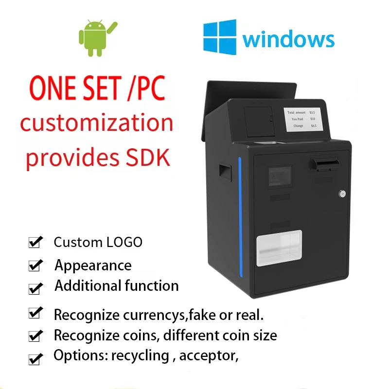 New Design Self Service Self Check Out Kiosk Cash Dispenser Pos Payment Terminal Lcd Self-Service Kiosk