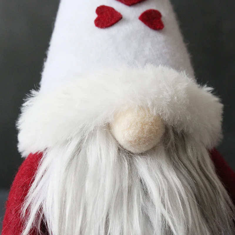 Christmas Decor Hat Faceless Doll Dwarf Santa Claus Plush Toys for Festival Ornaments Decoration Xmas Tree Hanging Accessories