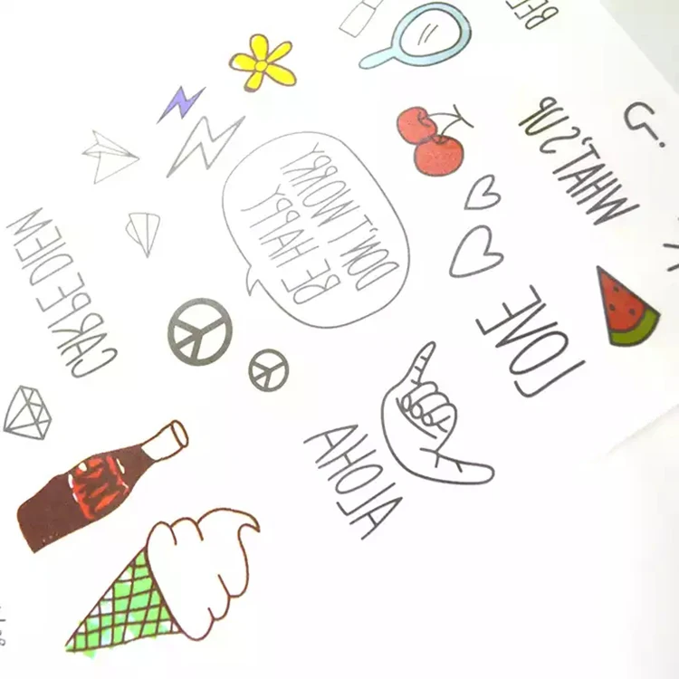 Custom Printed Brand Logo Design Static Sticker Cling Window Film for Kids