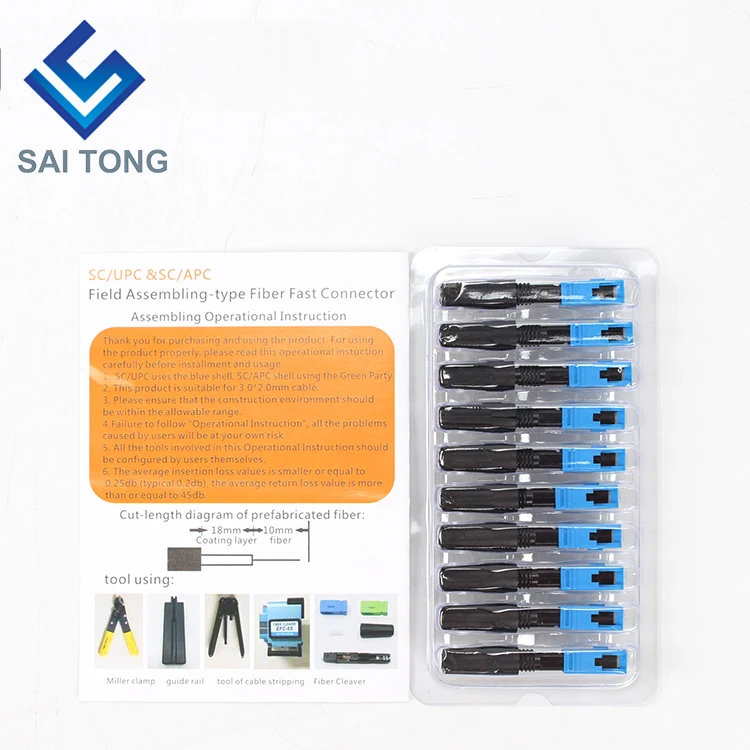 ftth fiber to the home sc fiber connector Singlemode Quick Connector fiber connector