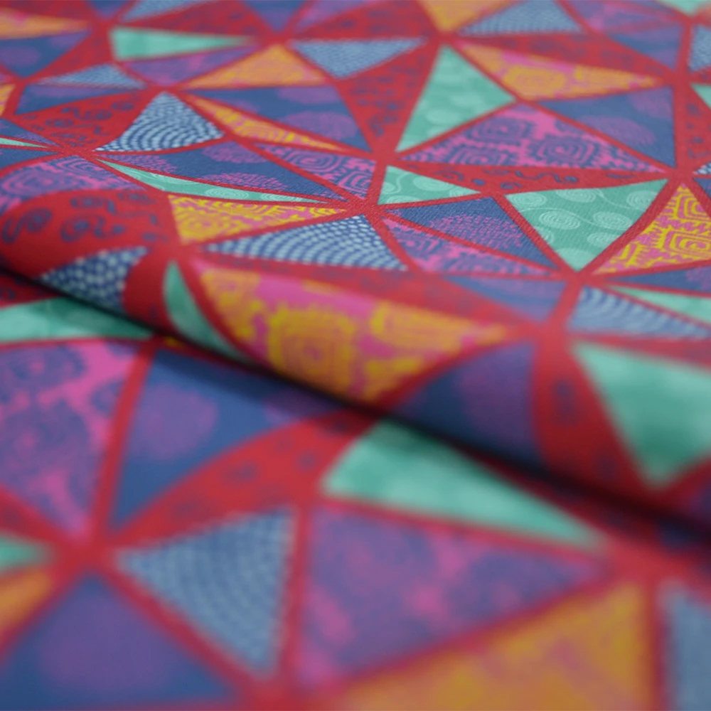 Custom printed digital print raw material dress abaya  Polyester spandex 4 way stretch fabric