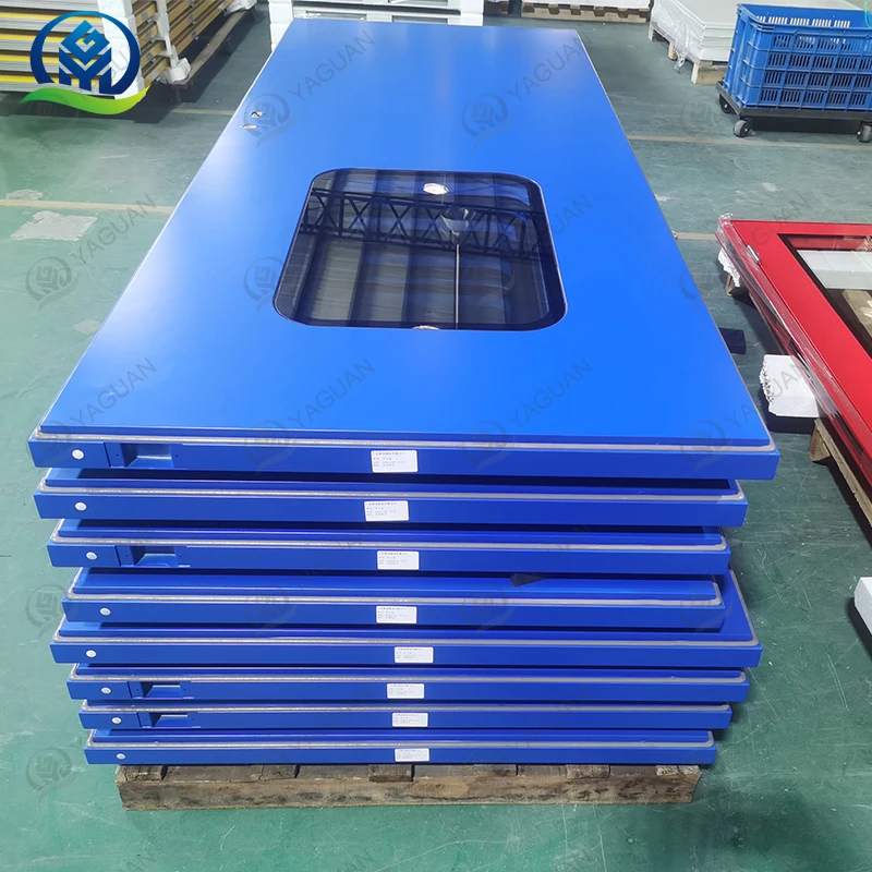 Factory direct wholesale full part doors manual open single swing clean room door