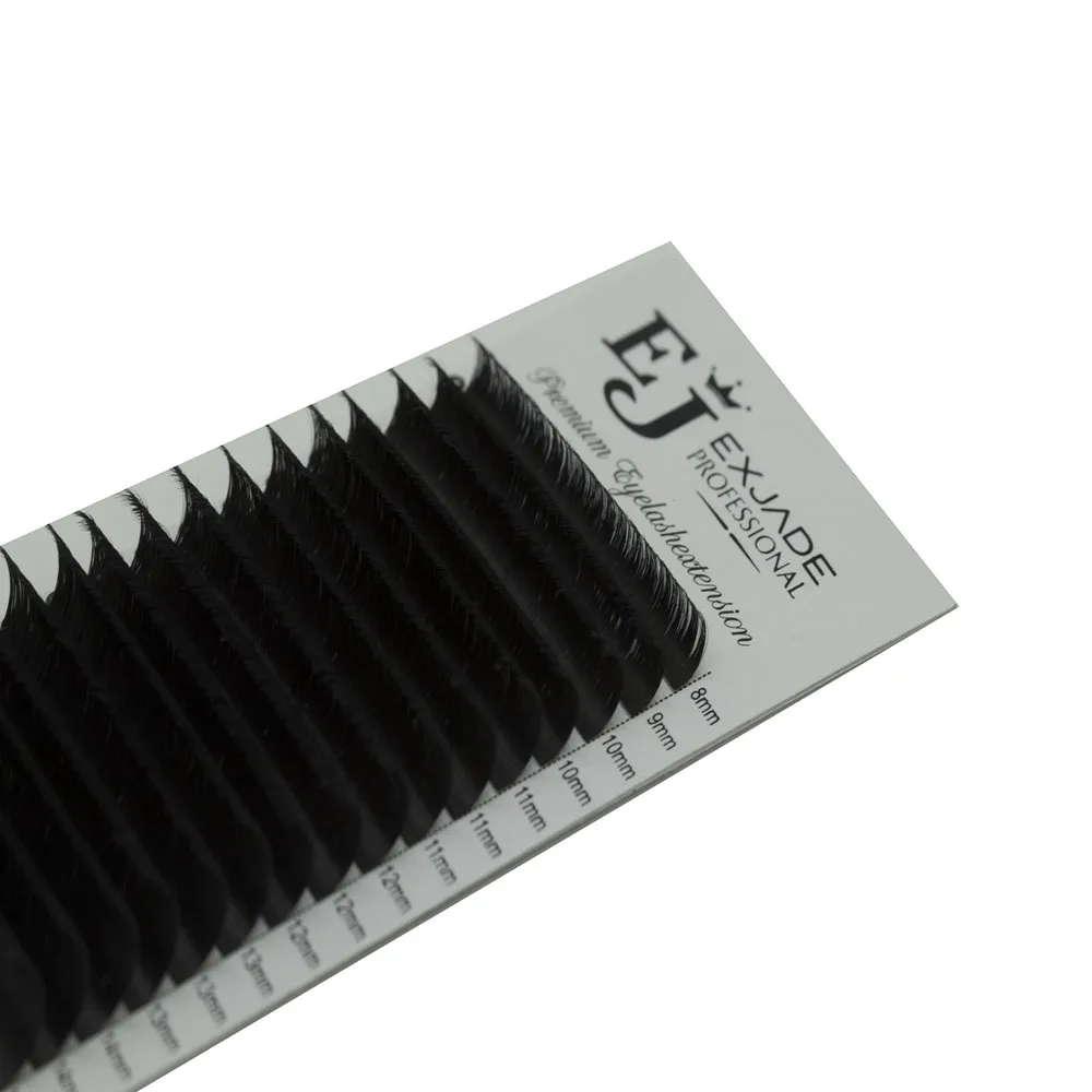 Classic Customized Mega Volume Natural Soft Custom Made Korea PBT Fiber Eyelashes Semi-Permanent Wholesale