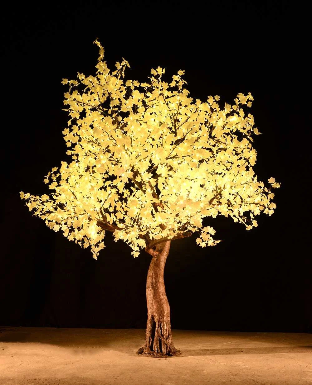 Wholesale outdoor 9ft artificial warm white led christmas tree