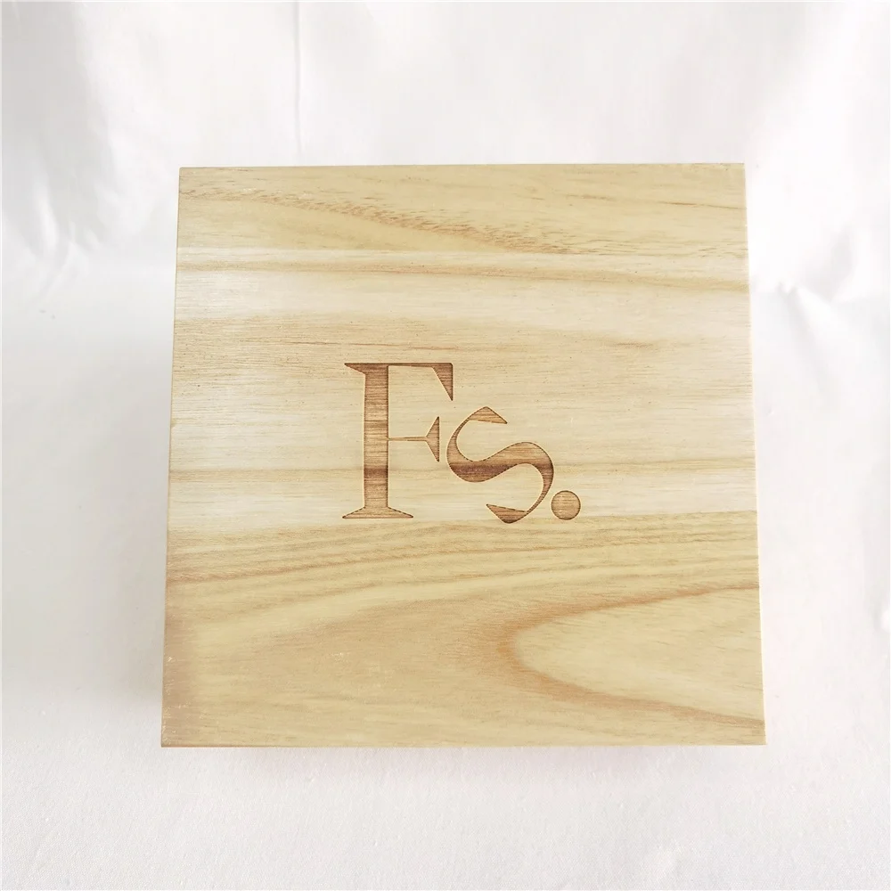 Chuanghua Customized Wood Box With Laser Print Wood Boxes For Gift Pack Wooden Jewelry Box Laser Engraved Gifts Wholesale