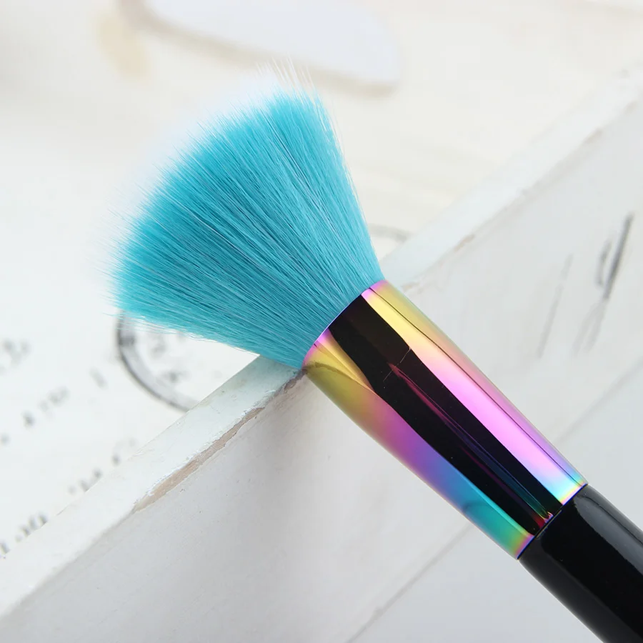 Anmor Single Rainbow Makeup Brush Professional Blush Brush Make Up  Synthetic Hair Brush