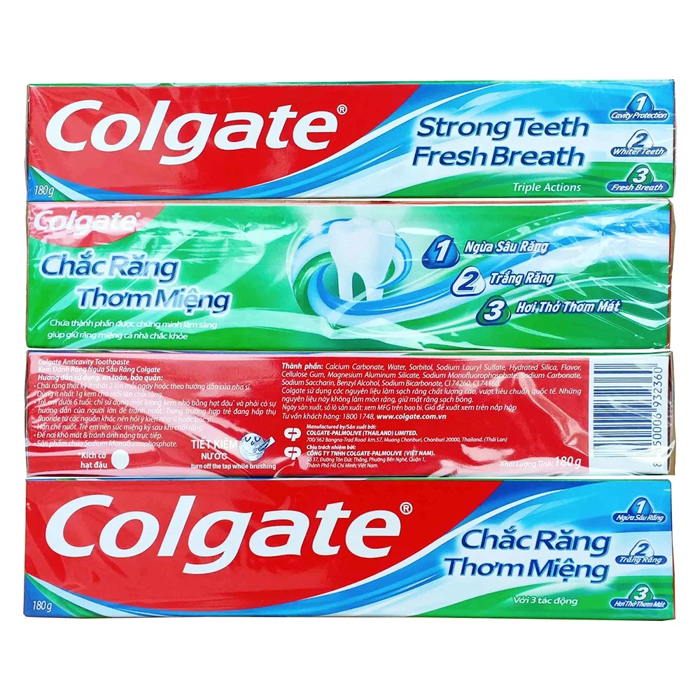 Colgatte сильная зубная паста 180 г/Colgatte тройного действия г/зубная низкая