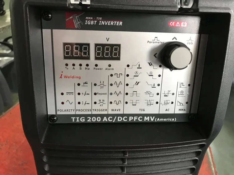 
TIG 200 ACDC PFC MV, 110V/220V multi voltage inverter PFC, professional aluminum Welder, GTAW, everlast, miller, WTL 