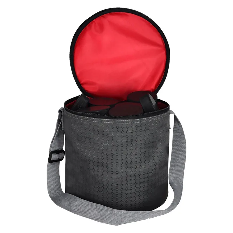 custom black printing hockey Skate carry puck Bag