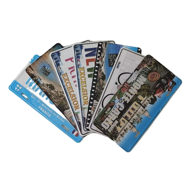 High Quality Factory Price Decorative Custom Logo Metal Number plate Car Embossed License Plate