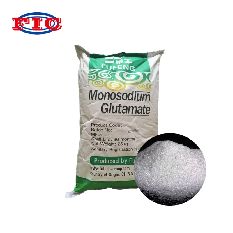 High Purity Food Grade Fufeng Monosodium Glutamate Crystal 30/40/60/80 Mesh MSG