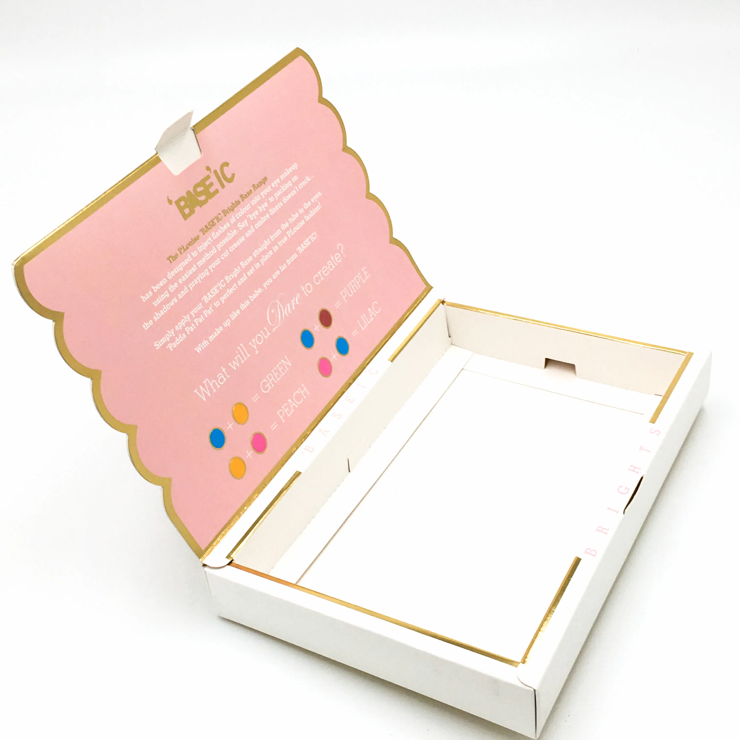 
custom size box made elegent design hot stamping cardboard paper box 