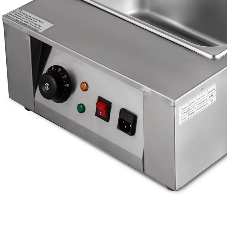 6 Tank Stainless Steel Chocolate Tempering Machine 220V Water Heating Melter Maker for Hotels