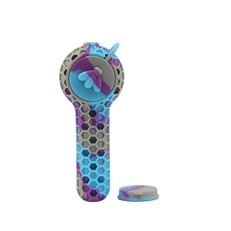 Оптовая продажа, стеклянная курительная банка, курительная трубка, экологически чистые силиконовые курительные трубки Dab Rig, ручная трубка для курения