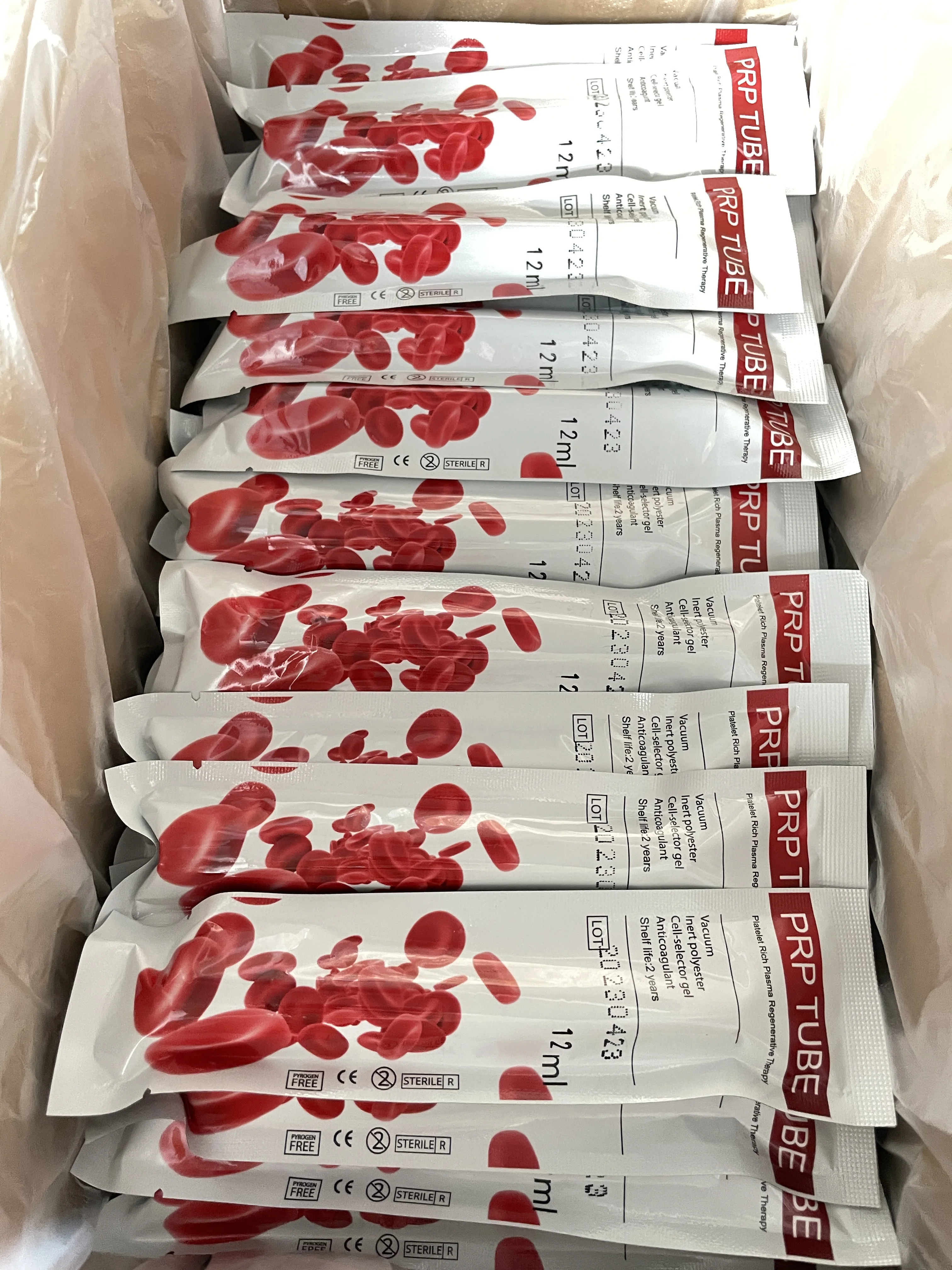 Концентрат фактора роста 8 мл 10 мл 12 мл 15 мл богатый тромбоцитами плазменный ACD-A/биотин/хлорид кальция с гелем для ПРП-трубки