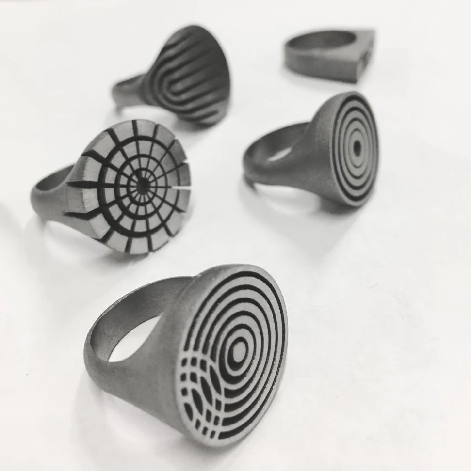 3d изготовленный на заказ металлический литье ювелирных изделий прототип печатной руки литой