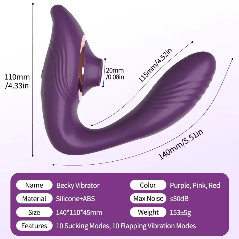 Portable 10 Mode Soft Silicone Sucker and flapping vibrating 3 in 1 Clitoral Nipple Breast G Spot Stimulate panty vibrator