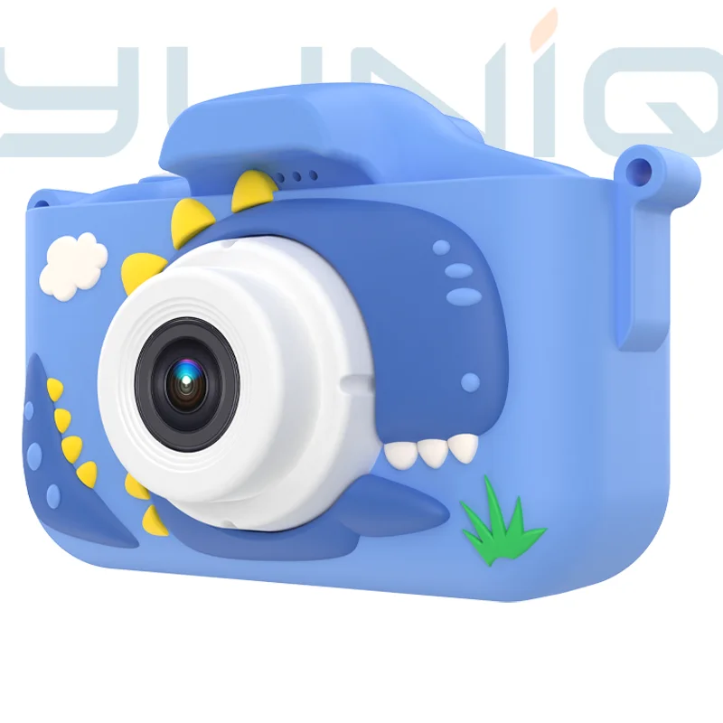 Новая дешевая детская забавная камера Yuniq с двойным объективом 2 5 k 1080P мультфильм Динозавр Детская игрушка X12S