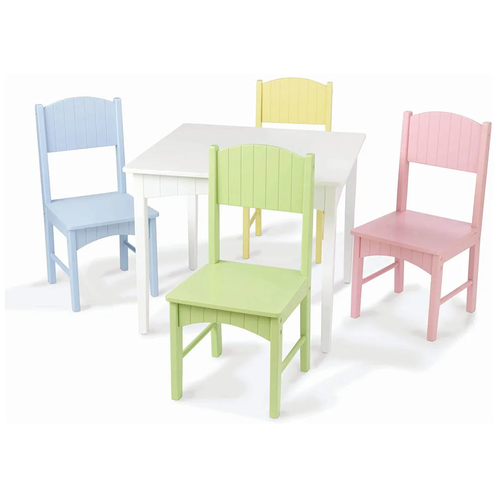 2021 White kids table desktop study table learning table for kids