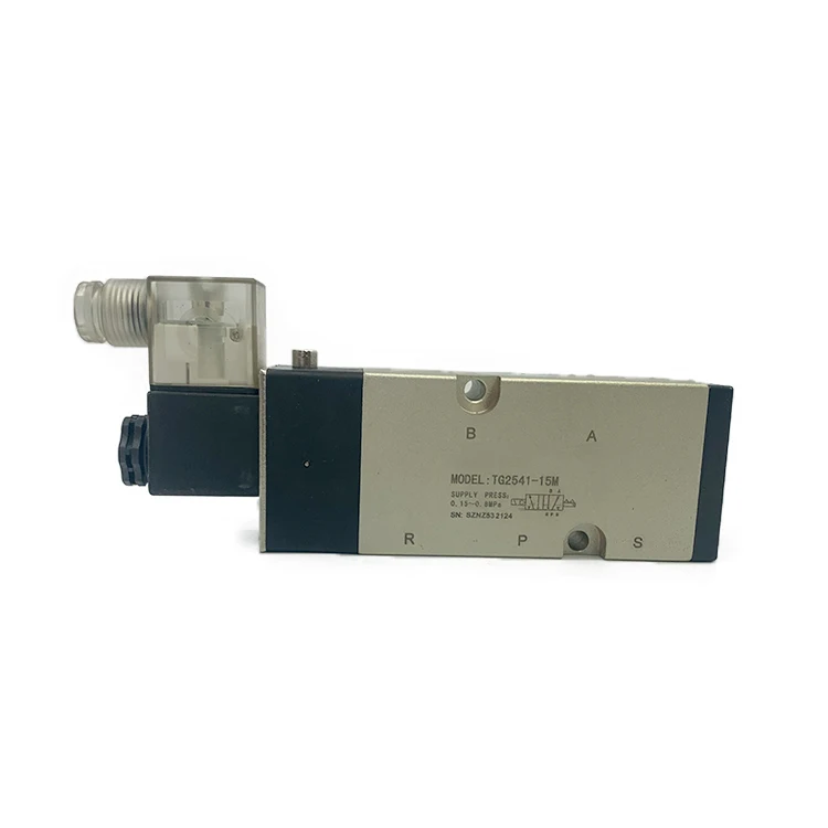 G1/2 DC24V AC110V AC220V electric bistable 2/5 double coil high pressure pulse 24 volt solenoid air valve