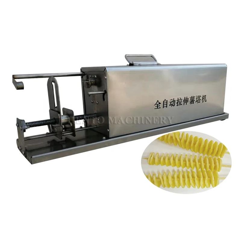 Easy Operation Tornado Potato Spiral Cutter / Spiral Potato Cutter Machine / Electric Potato Tower Machine