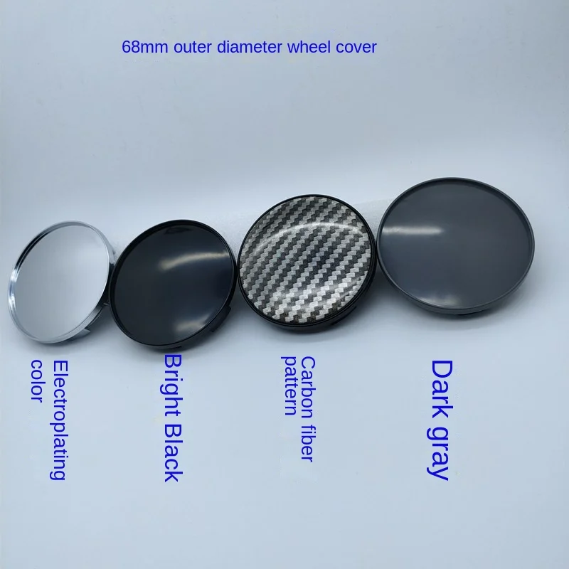 Chrome 68mm Wheel Center cover Car Hub cover Custom Logo 65mm 2.55 inch Aluminum Badge Stickers