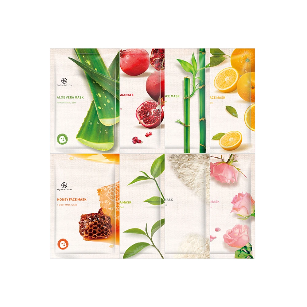 Professional Custom OEM/ODM Organic Private Label Anti Wrinkles Hydrating Moisturising Face Masks Skin Care Facial Sheet Mask