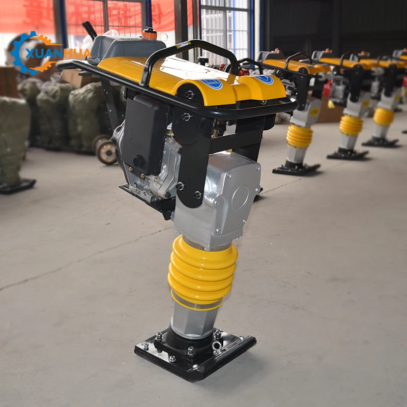 12 months warranty diesel and gasoline motor tamping rammers with shock absorber