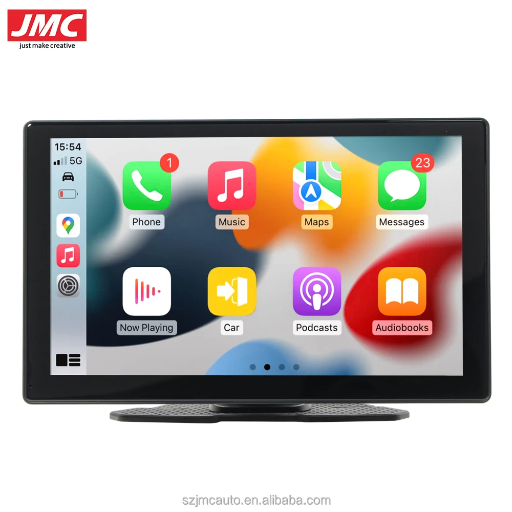 JMC 9 дюймов портативный автомобильный радиоэкран Linux CarPlay монитор Apple Android Auto BT IPS сенсорный экран зеркальная ссылка