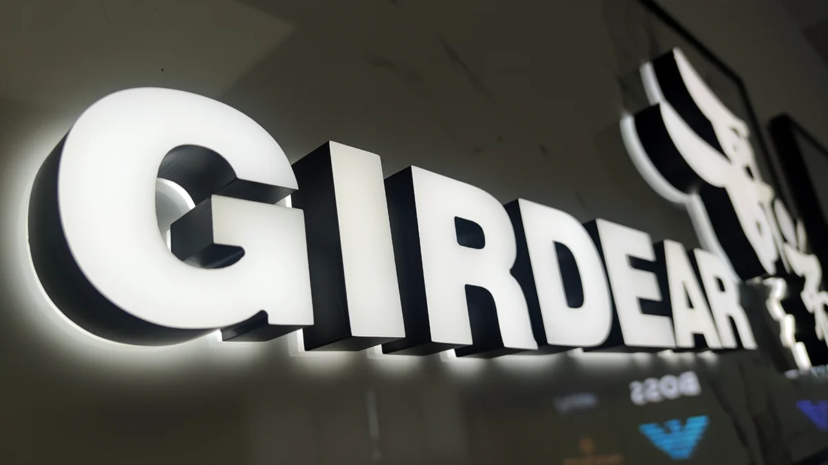 Outdoor Sign Wall Letters Backlit Logo Led Frontlit 3D Led Sign Channel Letter Fruit Shop Epoxy Resin Arabic Letters Sign