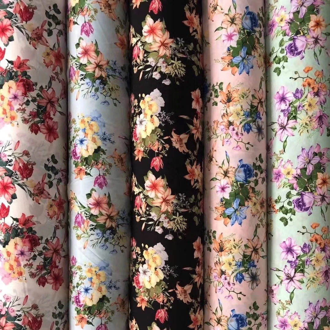 100%polyester printed fabrics for skirts animal print fabrics