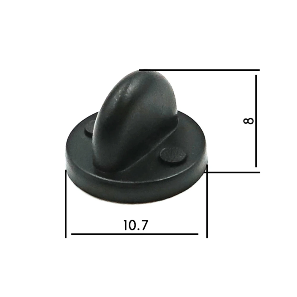 Various Color PVC Rubber Pin Backs Lapel Backing ButterflyTie Tack Holder Clasp Rubber Lapel Pin Back Tie Tack Clutch Back Pin