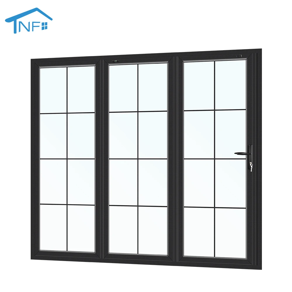 Modern Style Aluminum Folding Doors Patio Doors Exterior Folding Door