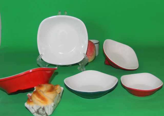 High-end goods red melamine plate melamine tableware dinner plate melamine plate