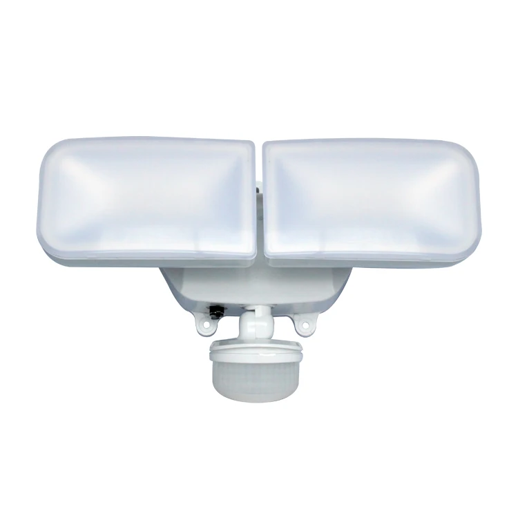 PDLUX PD-2P-B 8W 1000LM High Brightness Outdoor Security Wall Light Double Head Motion Sensor LED