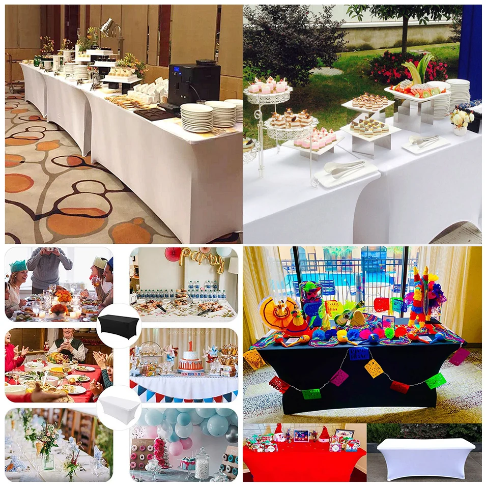 all size trade show printed logo polyester table cover table cloths custom desk covers desk cloth for Exhibition
