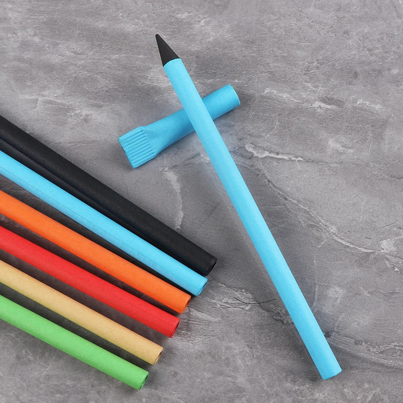 Eco-Friendly paper pen unlimited writing inkless pencil endless nib drawing