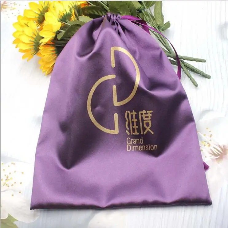 Атласное шелковое нижнее белье, ювелирные сумки на шнурке для бикини