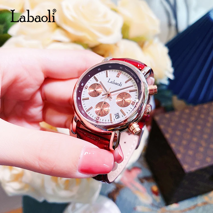 LABAOLI LA061 Perfect Quartz China Movement Gold Women Watch 3atm Quartz Watch Water Resistant