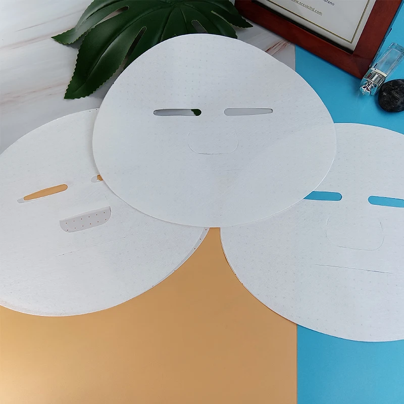 30gsm новый материал микрофибра маска для лица спанлейс ткани высокого качества сухая маска для лица лист