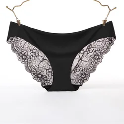 Wholesale hot women sexy leopard panty lace soft lingeries girls transparent knickers underwear