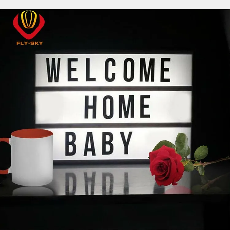 Cinema Light Box A4 Size DIY LED Message Board with 96 PCS Numbers Symbols for Birthday,Wedding,Anniversary,Christmas deco.