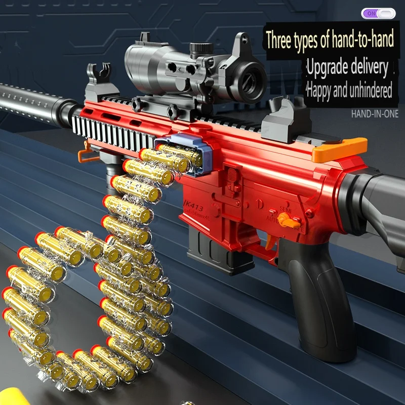 Large M416 electric shell throwing soft gun Manual automatic integrated three modes Boys and children toy gun supply wholesale