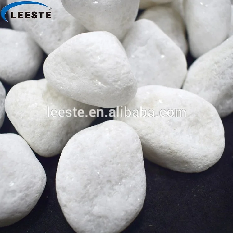 Factory Sale Natural White Round Stone Quartz Pebbles