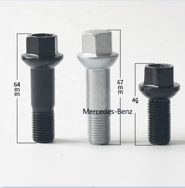 R14 ball  Seat Dacromet Wheel Lug Bolts /Original 17 Hex