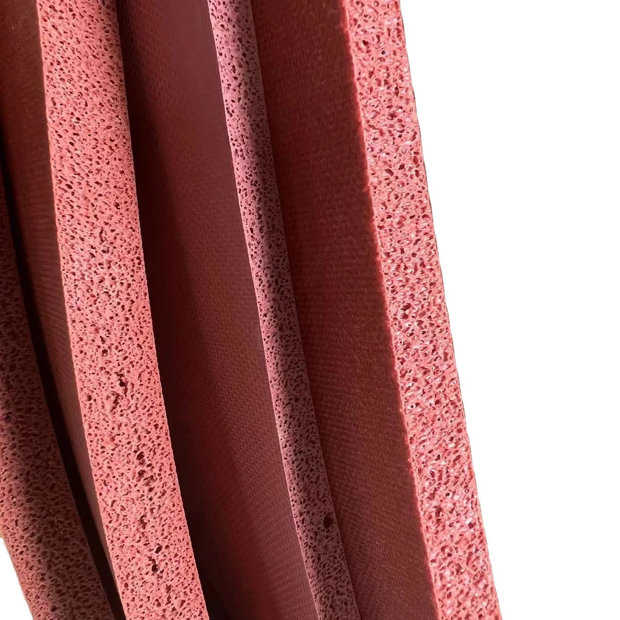 Customized Shape Hot Stamping Factory Price Soft Texture Surface Sponge  High Flexibility Silicone Foam Strip Sheet