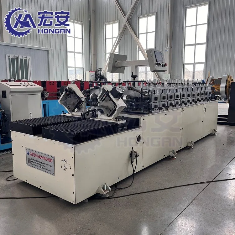Automatic C U shape purlin channel profiles cold roll forming machine channel purlin making machine for sale