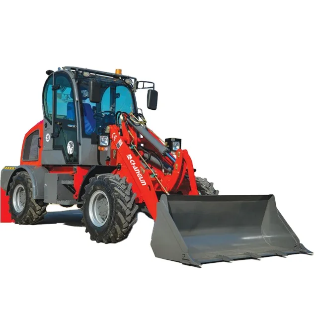 Multifunction Wheel Loader Tractor 2 Ton 1 Ton Diesel mini small loader for building